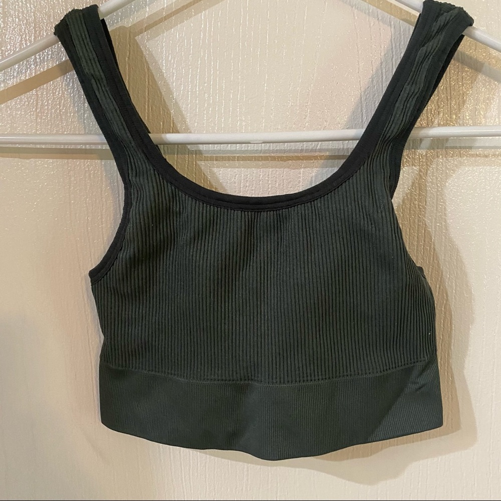 BLANQI Everyday Ribbed Seamless Bralette - Forest